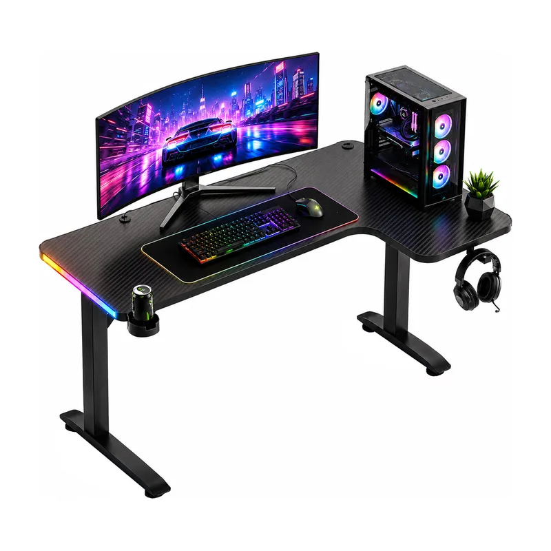 Avalo L-vormig hoekbureau 160x100 met led